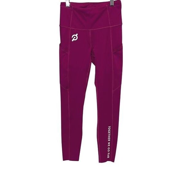 Lululemon X Peloton Women Together We Go Far Fast Free Legging Fuchsia Sz 4 NWOT - Picture 1 of 11